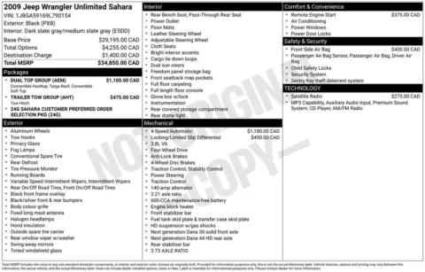 Another view of 2009 Jeep Wrangler Unlimited Sahara for sale in Warrensburg, MO at Warrensburg Ford