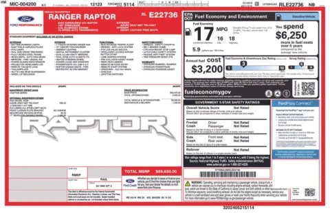 Gray 2024 Ford Ranger Raptor for sale in Warrensburg, MO