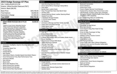 Another view of 2023 Dodge Durango GT Plus for sale in Warrensburg, MO at Warrensburg Ford