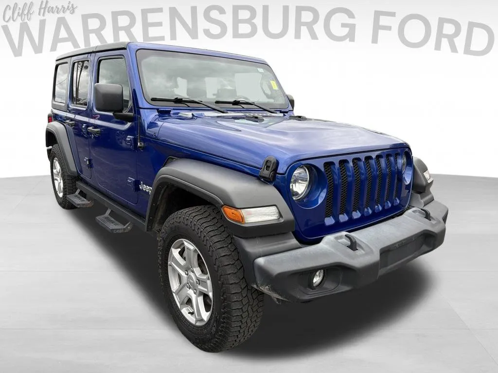 Blue 2020 Jeep Wrangler Unlimited Sport S for sale in Warrensburg, MO