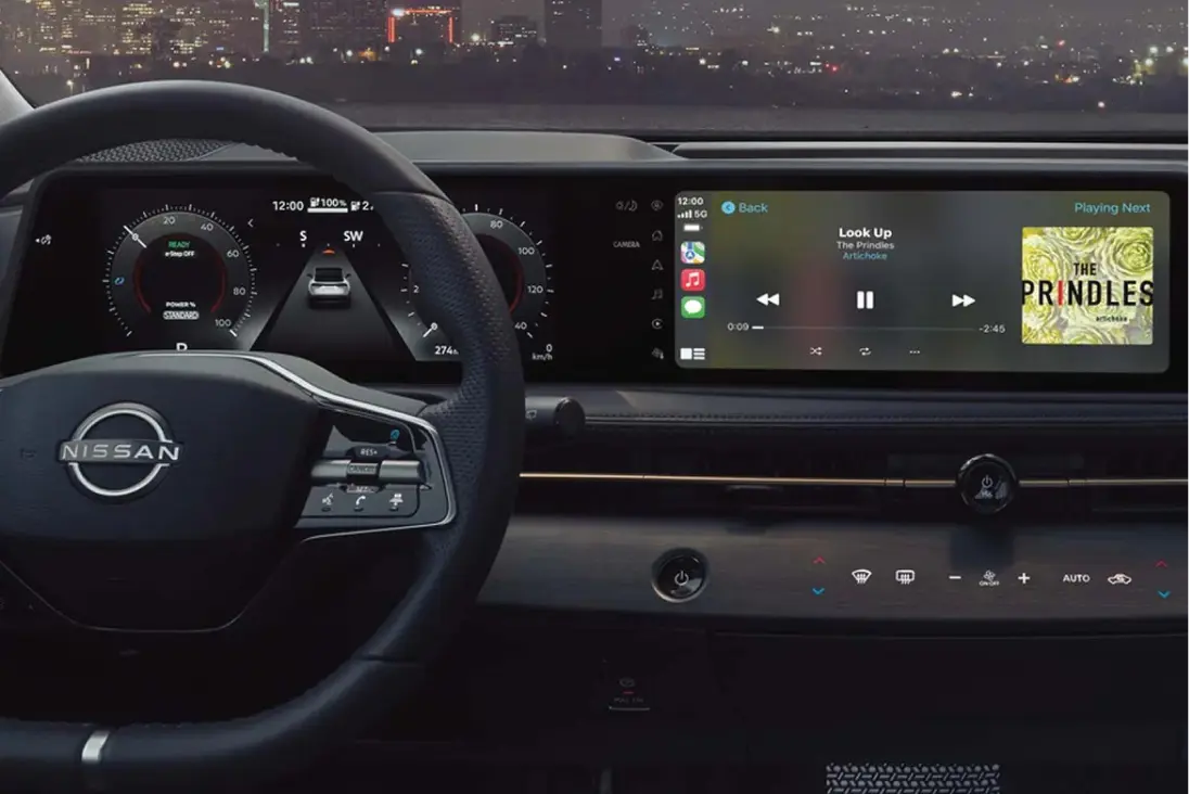 Nissan Armada dashboard and touchscreen