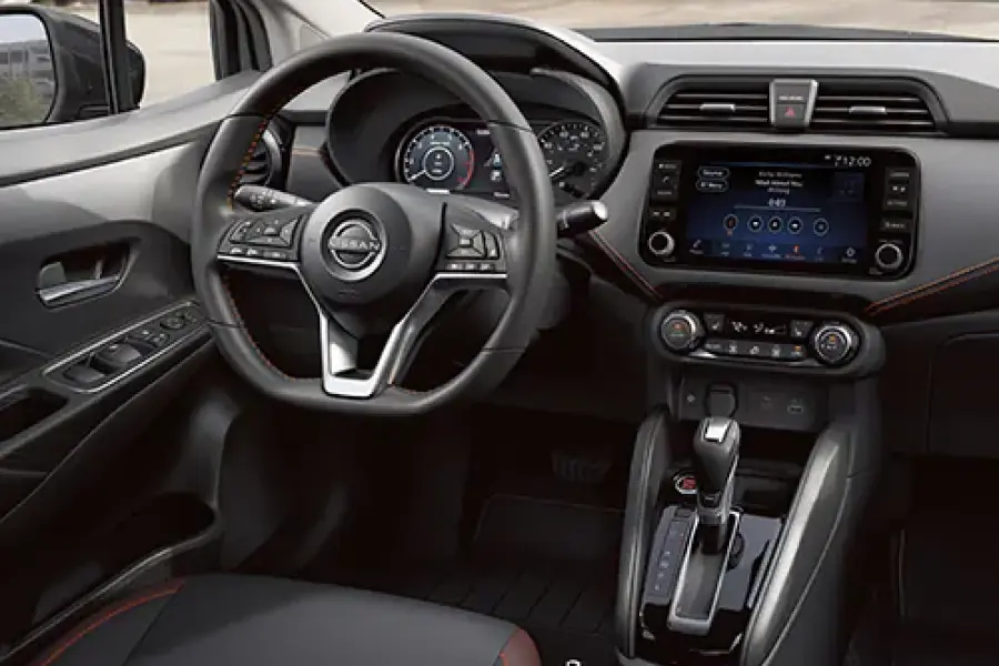 2025 Nissan Versa interior cockpit and dashboard view