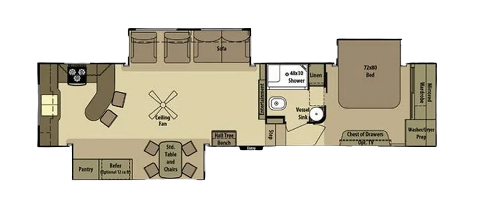 2016 Highland Ridge OPEN RANGE 3X 388RKS floorplan