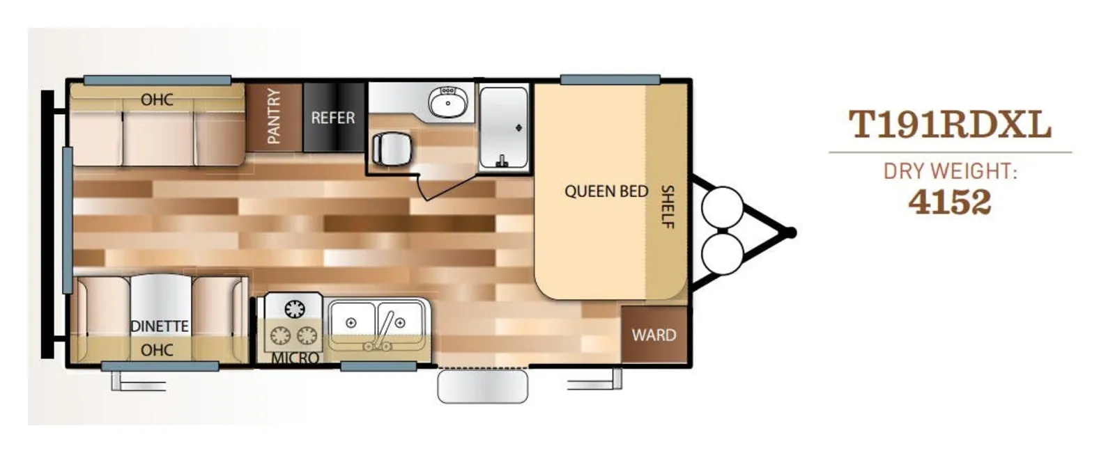 2017 Forest River SALEM 191RDXL floorplan