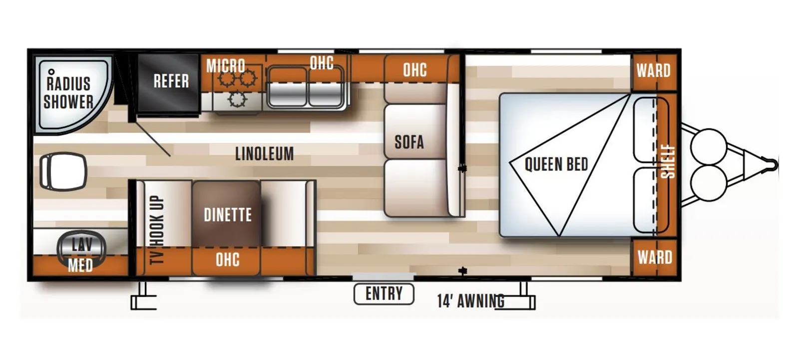 2017 Forest River SALEM CRUISE LITE 241QBXL floorplan