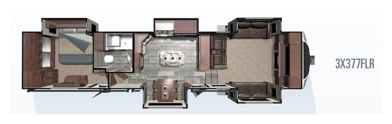 2018 Highland Ridge Open Range 2804RK floorplan
