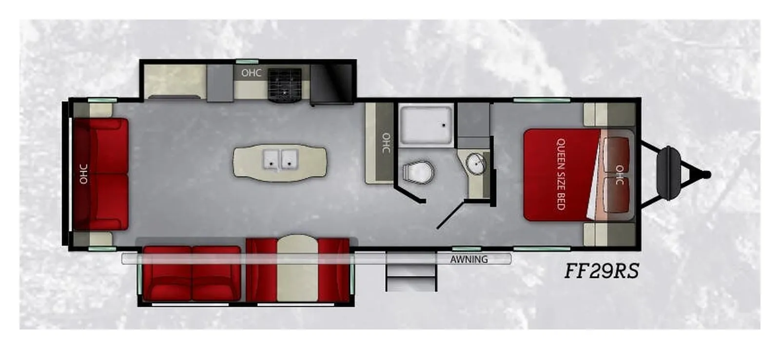 2020 Cruiser RV Fun Finder 29RS floorplan