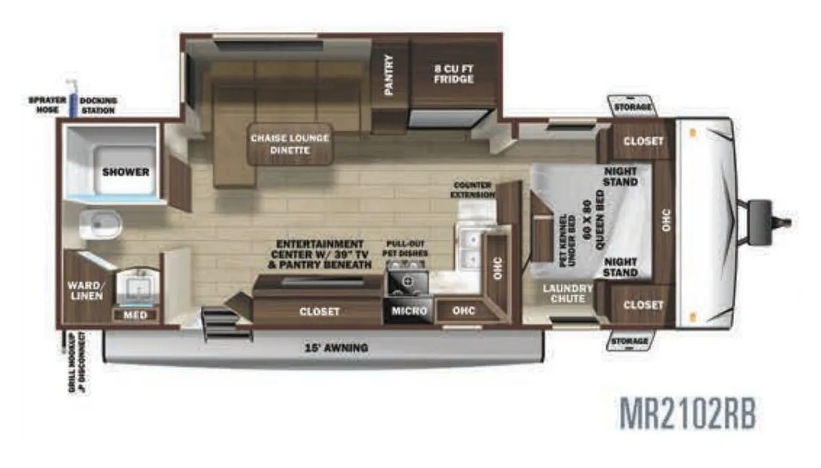 2020 Highland Ridge Mesa Ridge Lite 2802BH floorplan