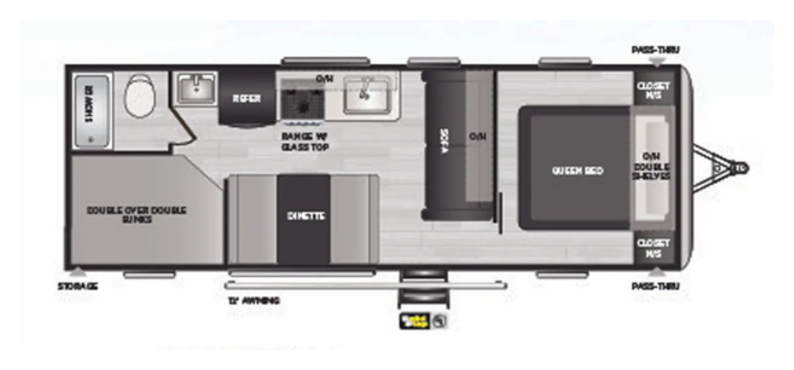 2021 Keystone RV Springdale 260BH floorplan