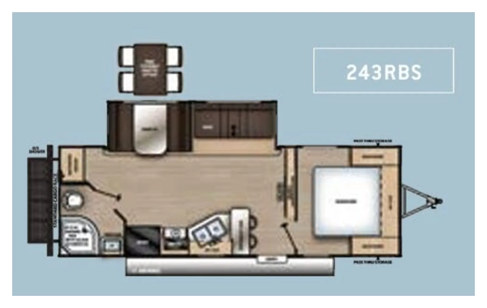 2022 Coachmen RV Catalina 243RBS floorplan