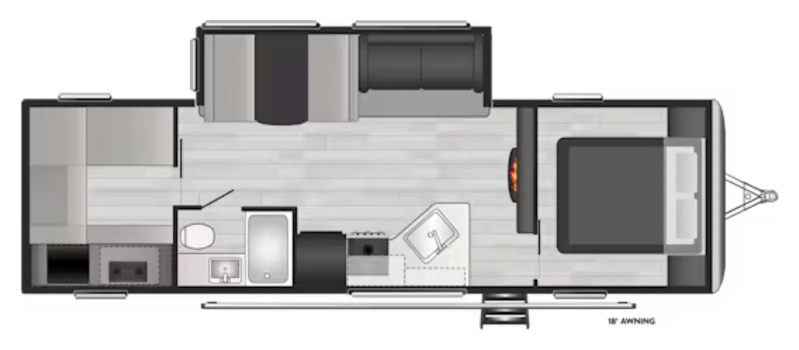2022 Keystone RV Springdale 298BH floorplan