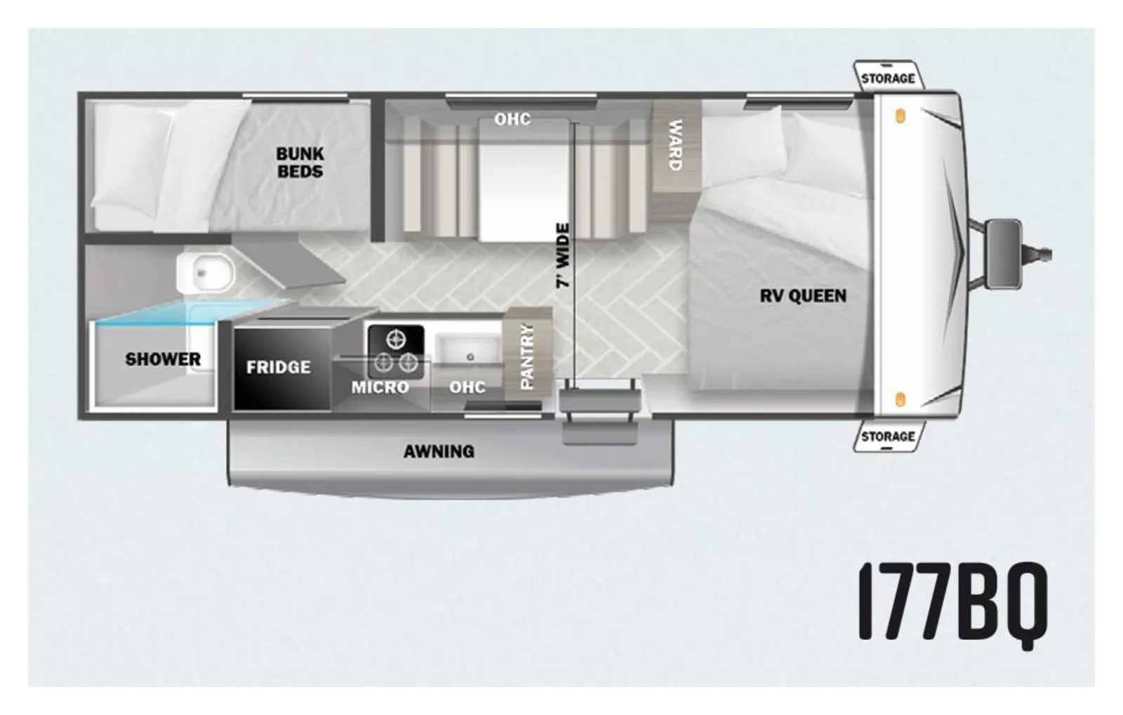 2023 Forest River Salem 27RKX floorplan