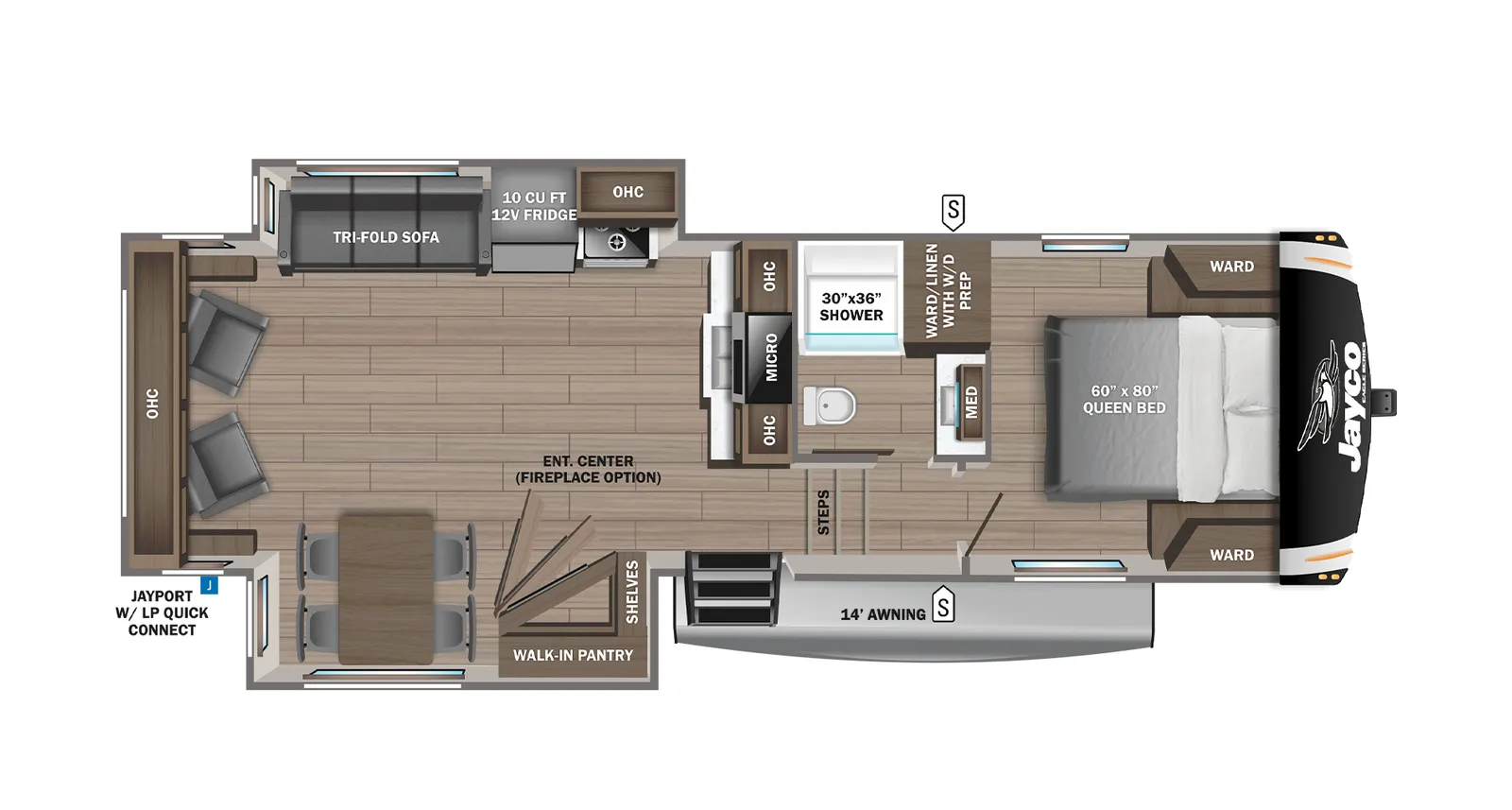 2023 Jayco Eagle HT 27RL floorplan
