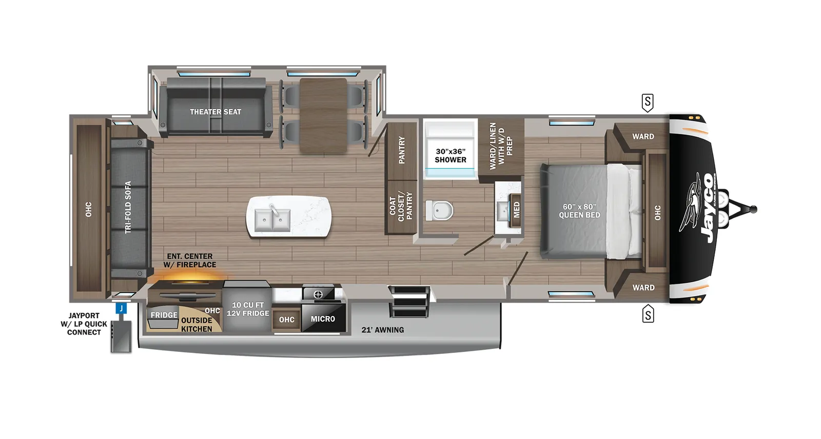 2023 Jayco Eagle HT 280RSOK floorplan