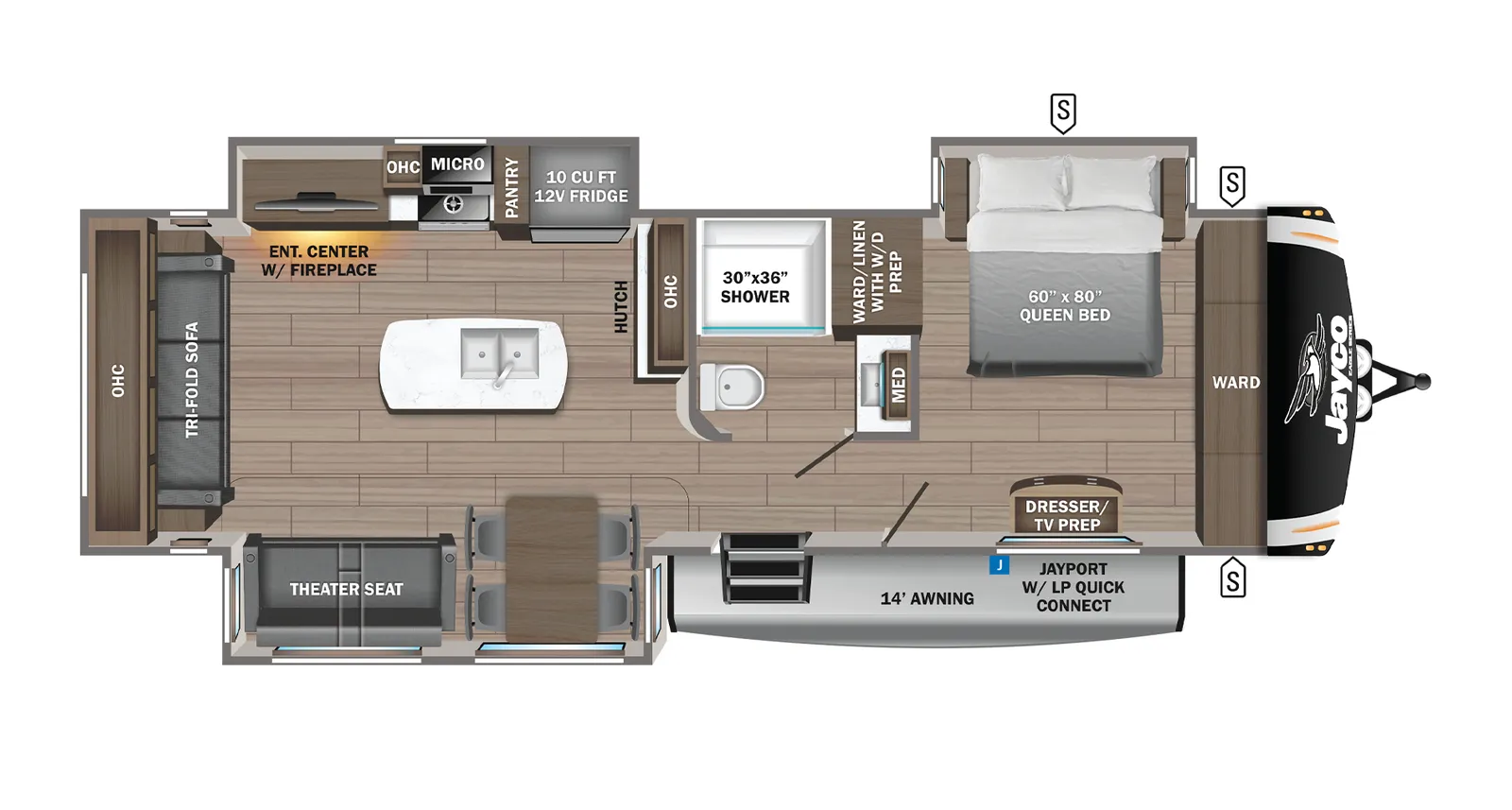 2023 Jayco Eagle HT 294CKBS floorplan