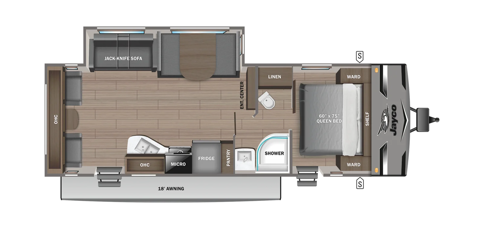 2017 Jayco Jay Flight 265RLSW floorplan