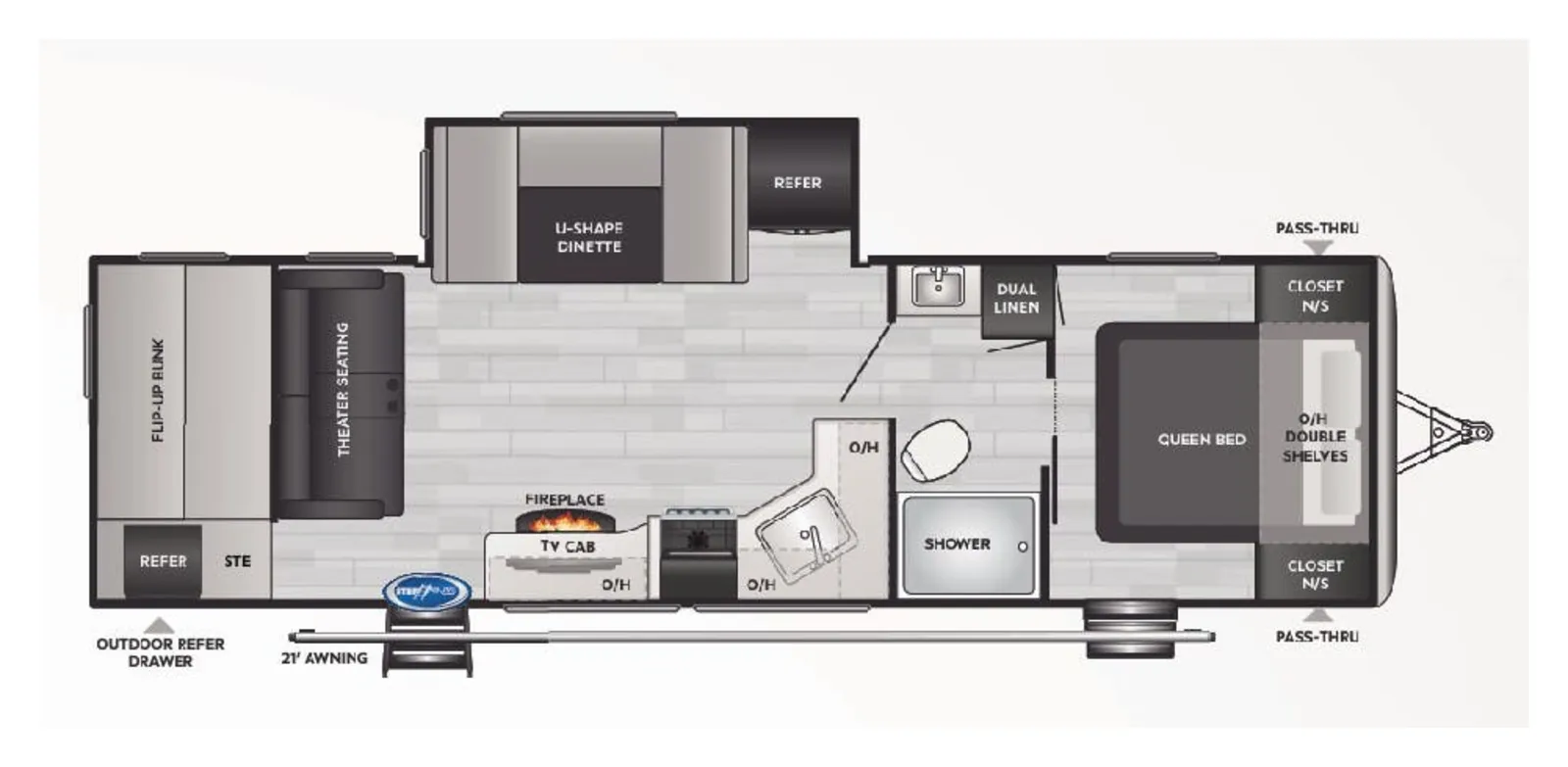 2023 Keystone Springdale 286BHU floorplan