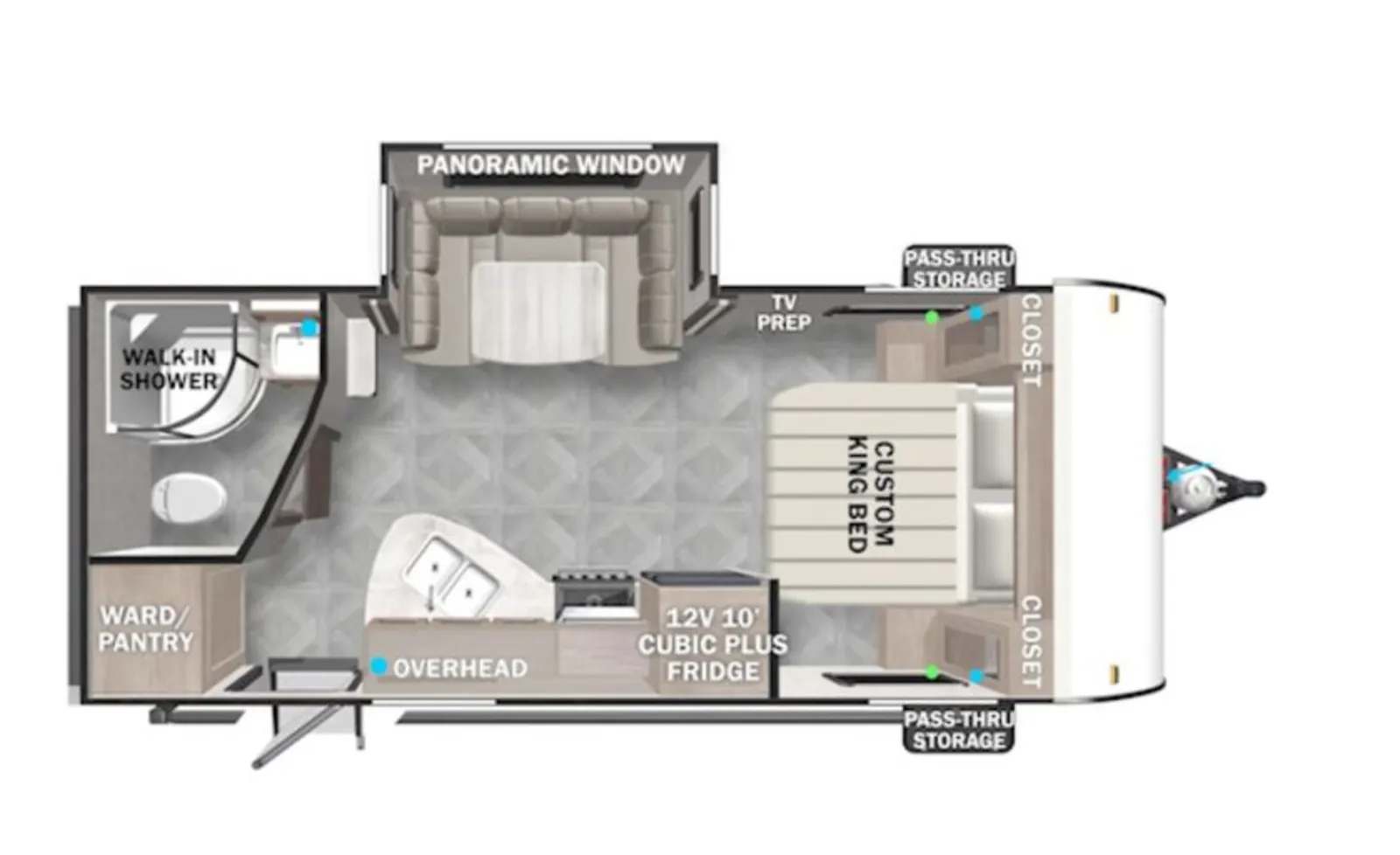 2021 Forest River Evo 2160RBX floorplan