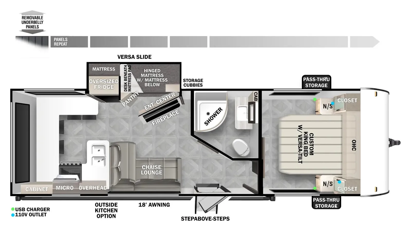2024 Forest River Salem 24VIEW floorplan