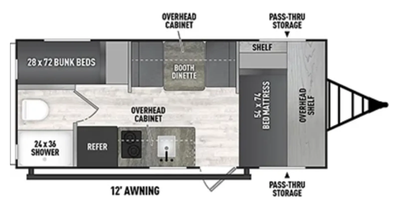 2026 Forest River Viking 3K Series  17SBH floorplan