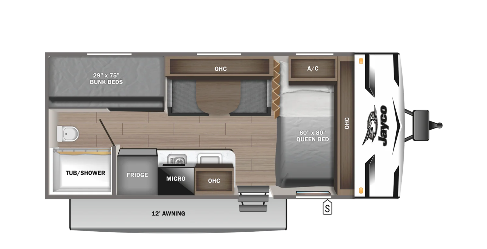 2024 Jayco Jay Flight 174BH floorplan