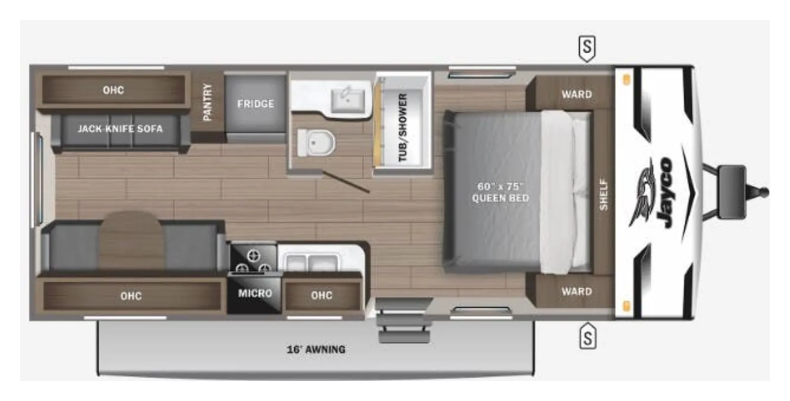 2024 Jayco JAY FLIGHT SLX 210QBW floorplan