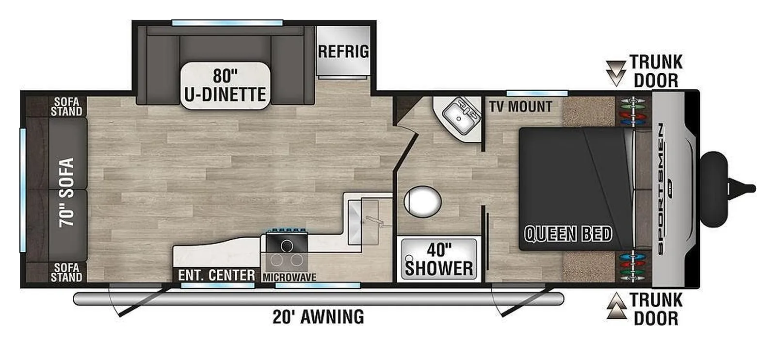 2022 K-Z Sportsmen 251RSSE floorplan