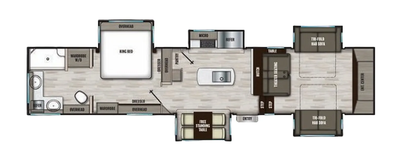 2022 Shasta Phoenix 334FL floorplan