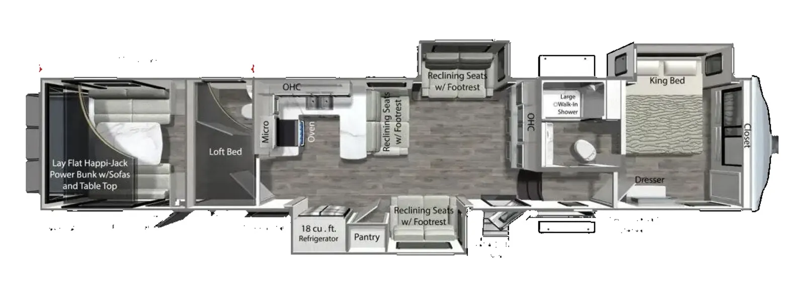 2022 Dutchmen RV Voltage 4225 floorplan