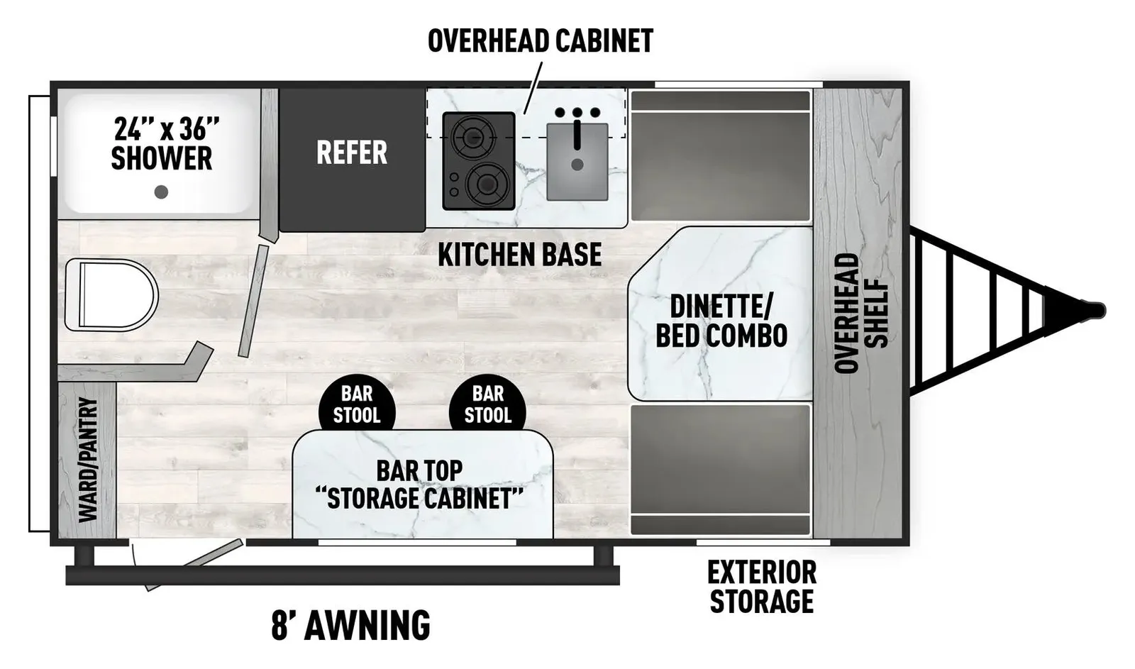 2025 FOREST RIVER VIKING 14SRS floorplan