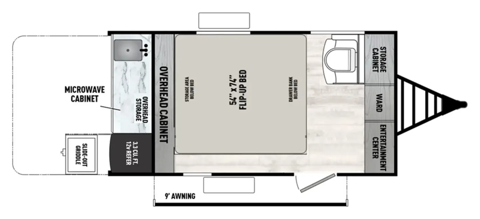 2025 Forest River Viking ROK  13000ROK floorplan