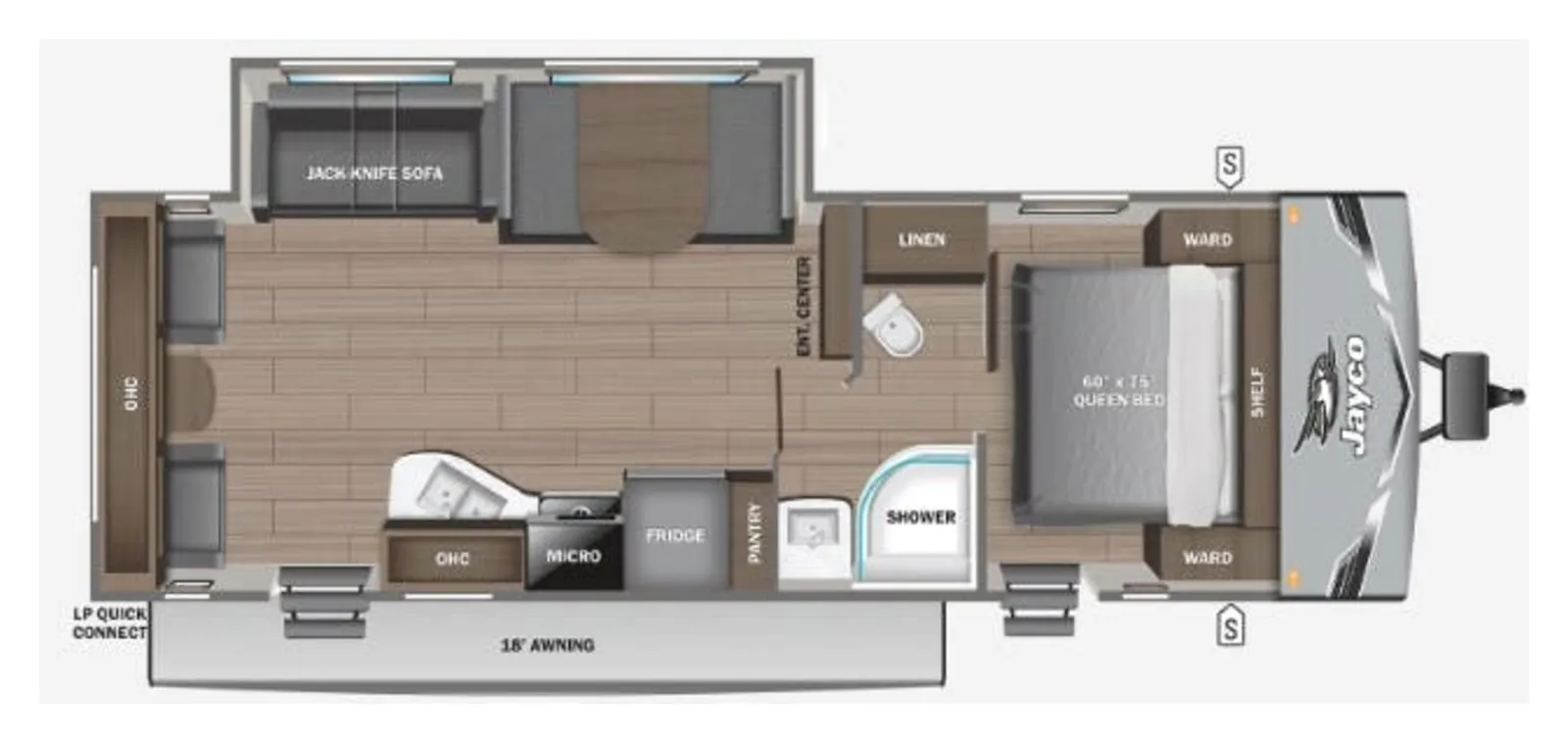2025 Jayco Jay-Flight 262RLSW floorplan