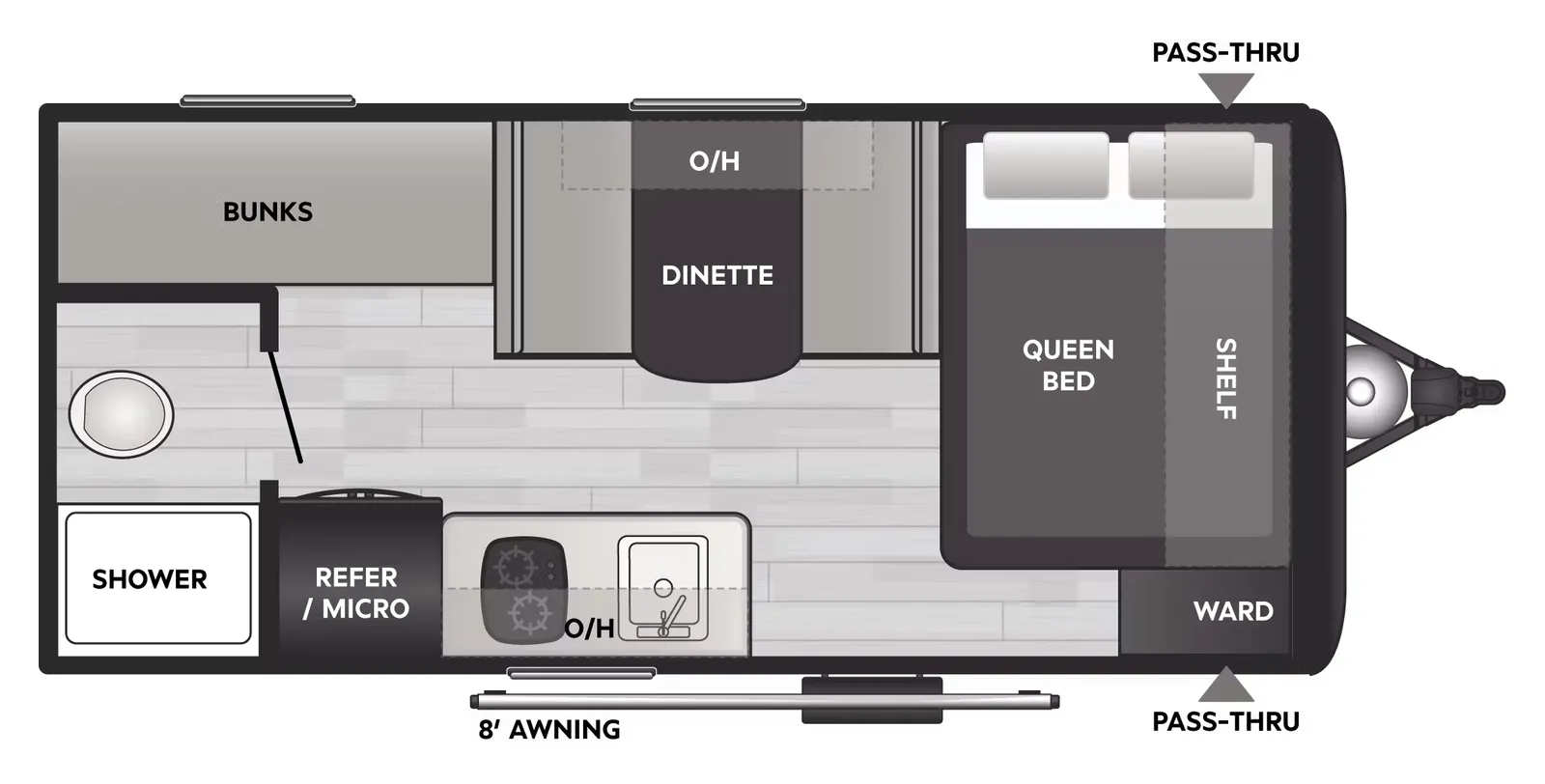 2025 Keystone RV Coleman 17B floorplan