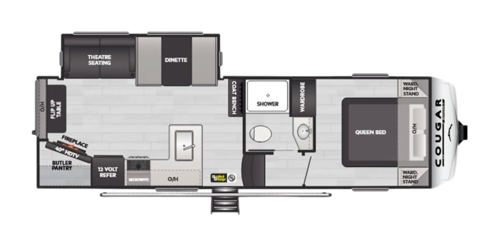 2025 Keystone RV Cougar Sport M-2400RE floorplan