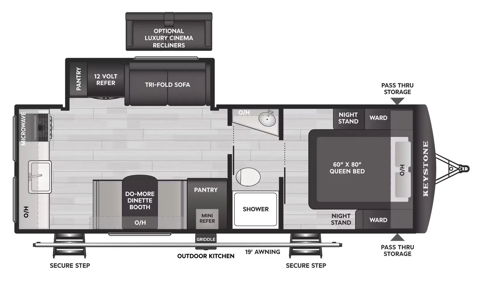 2026 Keystone Passport 2450RK floorplan