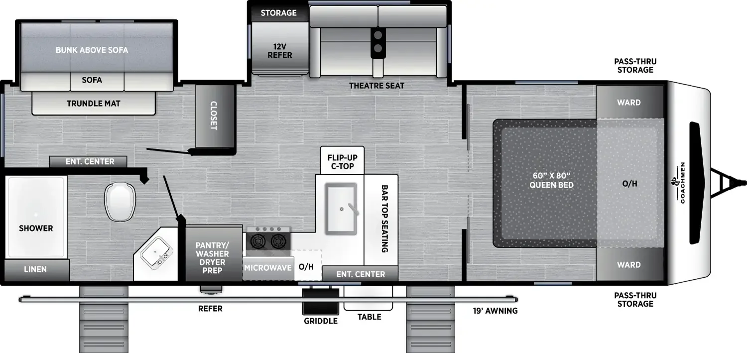 2027 Coachmen RV FREEDOM EXPRESS 271BHE floorplan