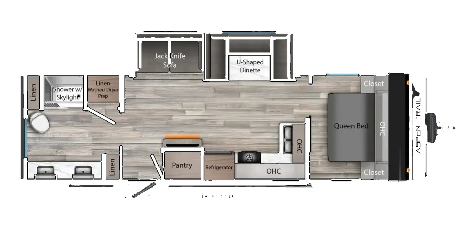 2026 Dutchmen RV Aspen Trail 28RB floorplan