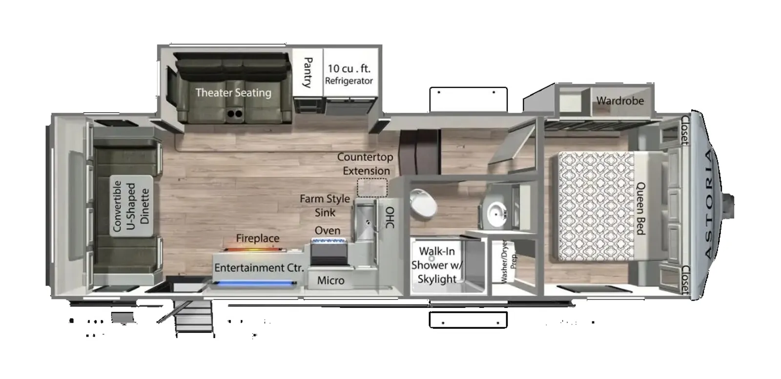 2026 Dutchmen RV Astoria 250RD floorplan