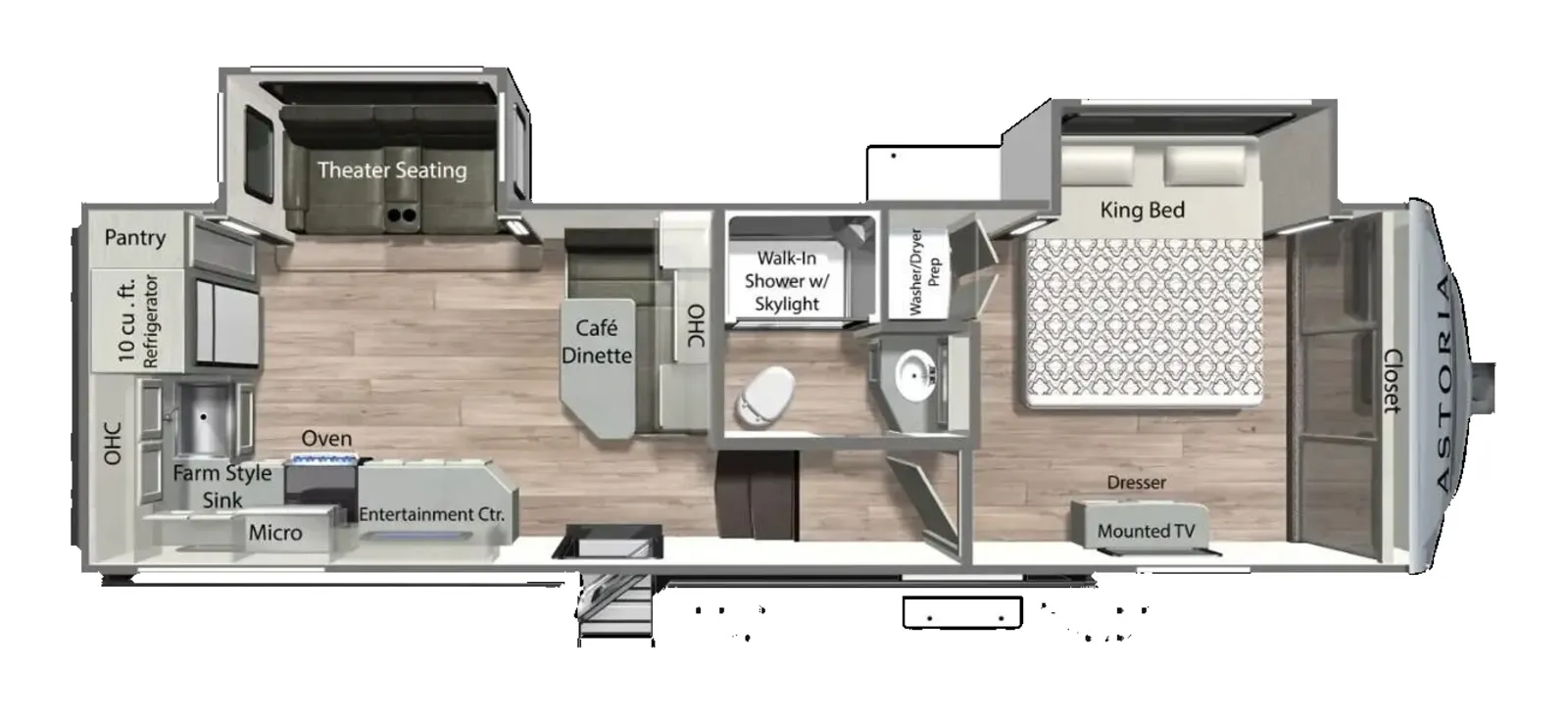 2026 Dutchmen Astoria 260RK floorplan
