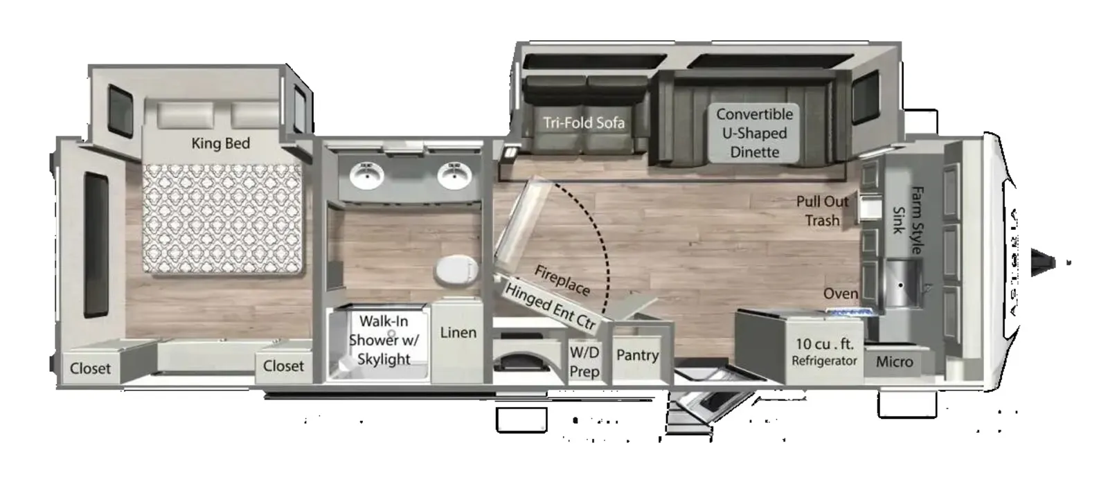 2026 Dutchmen RV ASTORIA 2913FK floorplan