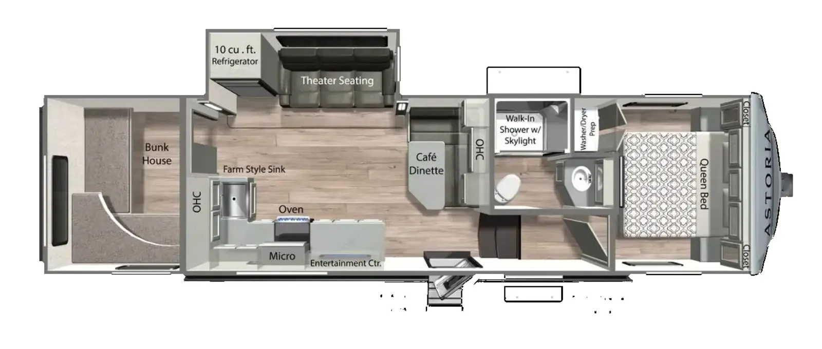 2026 Dutchmen Astoria 298BH floorplan