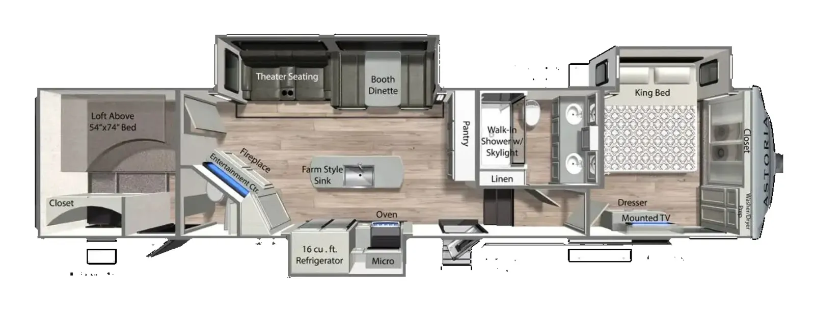2026 Dutchmen Astoria 3603LFP floorplan