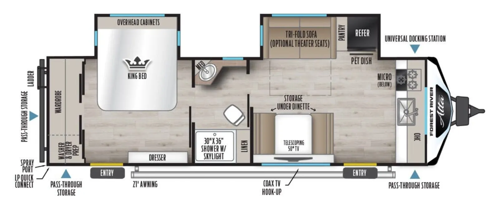 2026 EAST TO WEST ALTA 2775KFK floorplan