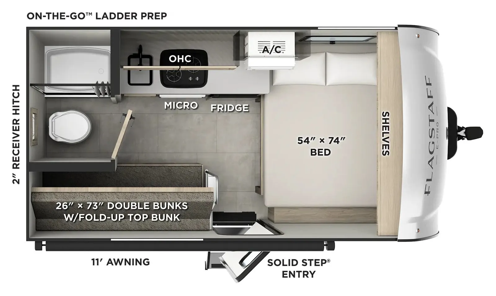 2026 Forest River Flagstaff E-PRO  E13LE floorplan