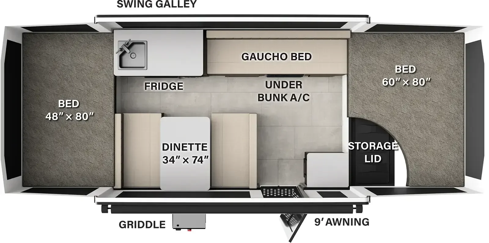 2026 Forest River Flagstaff MAC  193MT floorplan