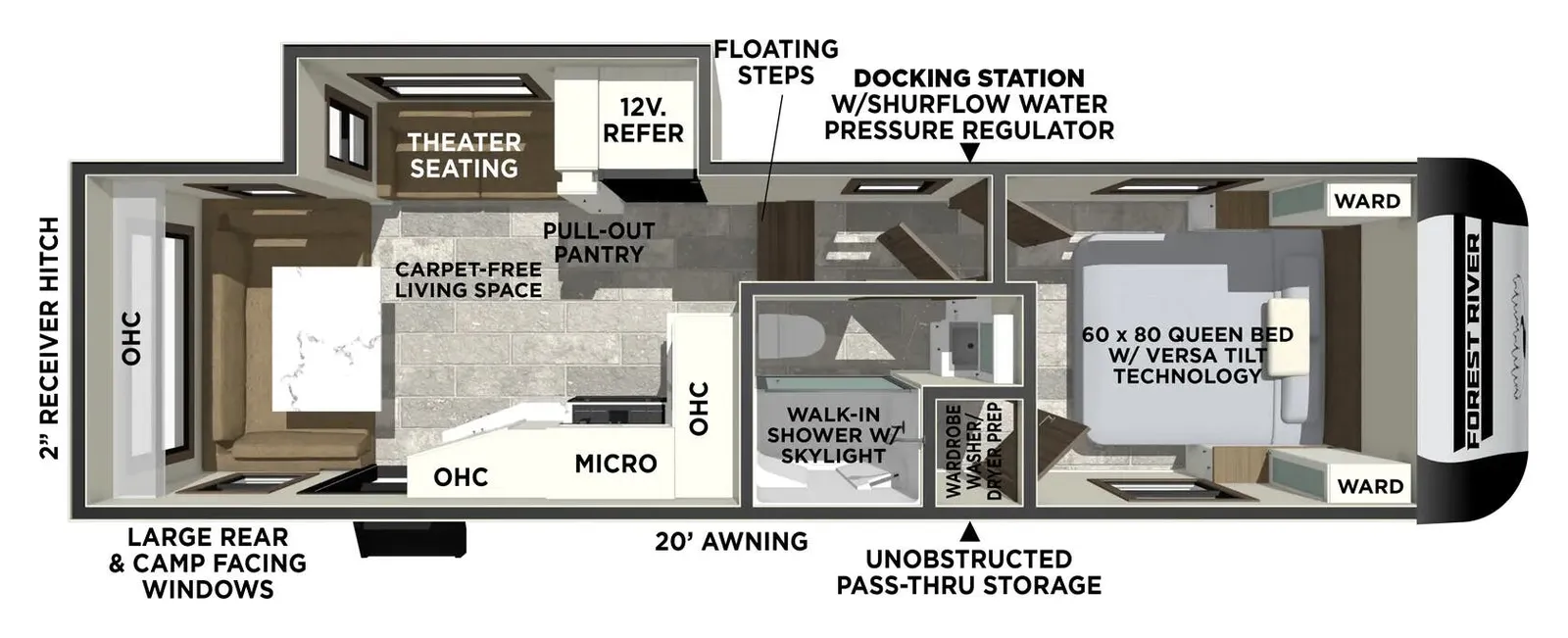 2026 Forest River Impression   242RD floorplan