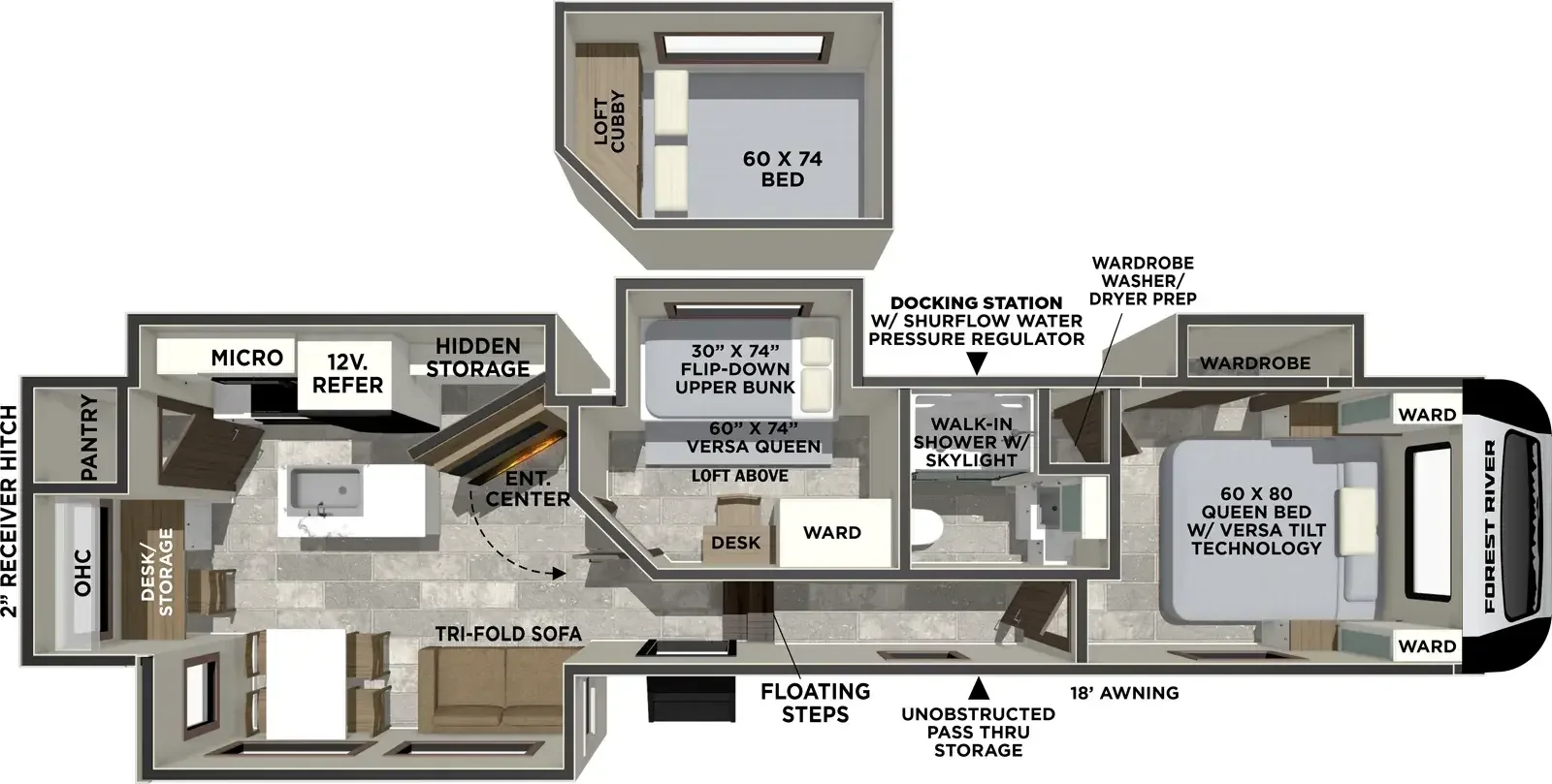 2026 Forest River Impression 315MB floorplan