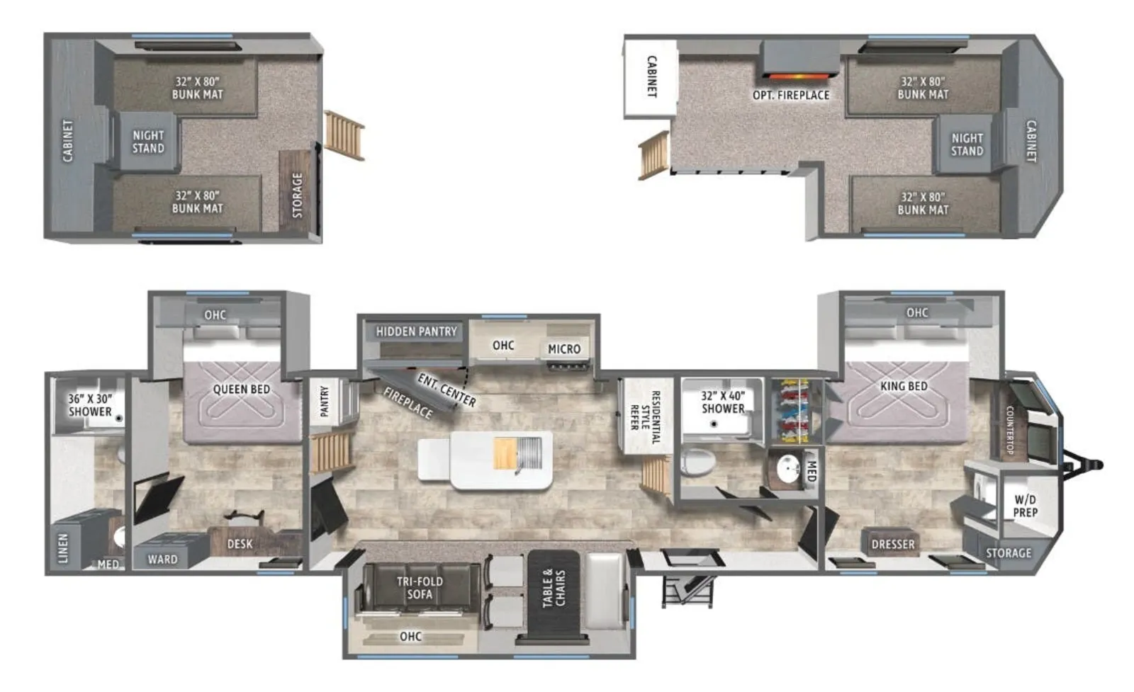 2026 Forest River Puma Vista 421LFT floorplan