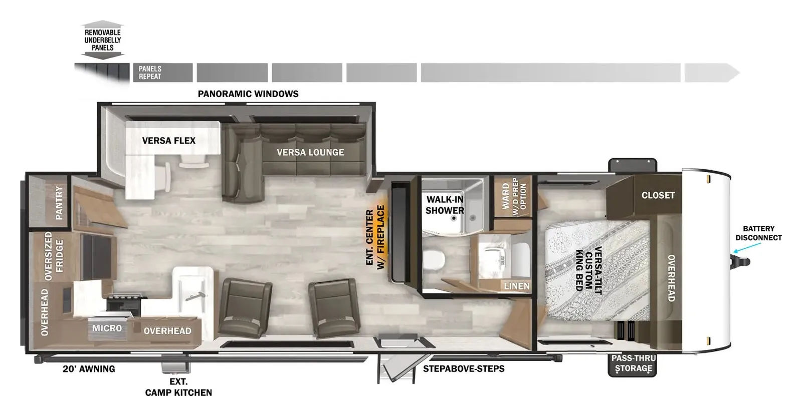 2026 Forest River Salem 27RK floorplan