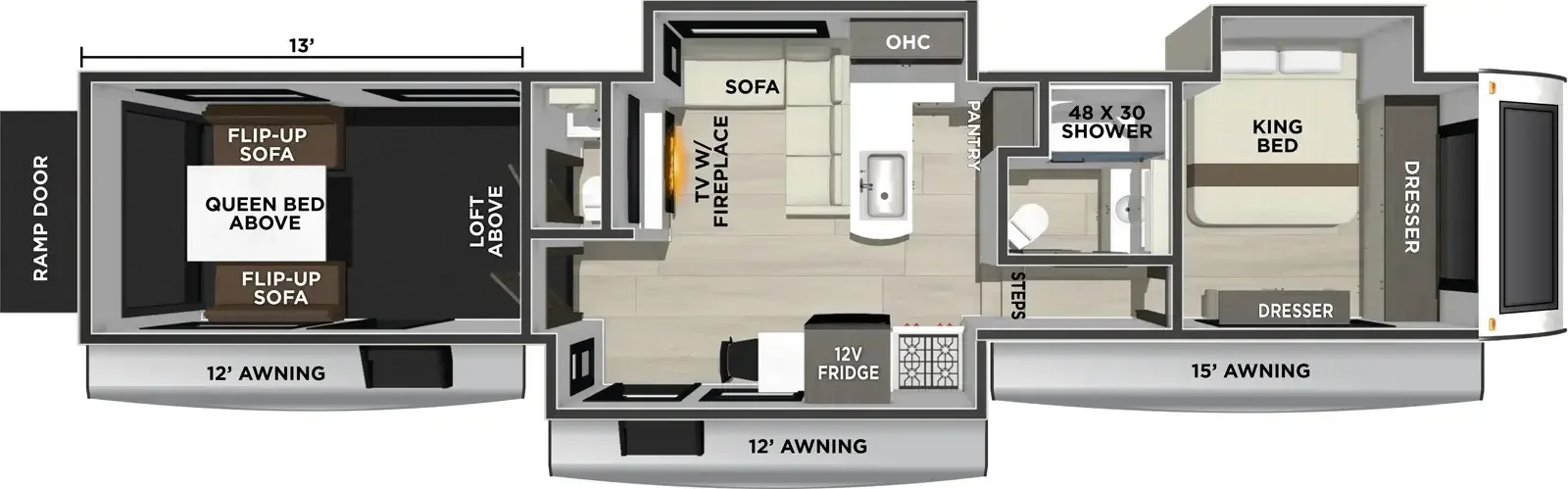 2026 Forest River VENGEANCE 4413 floorplan